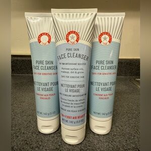 3 First Aid Beauty Pure Skin Face Cleansers